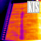 IR image of a CDstreak on a corrugator