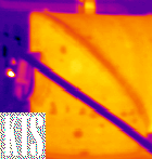 IR image of FRP process equipt with impending failures